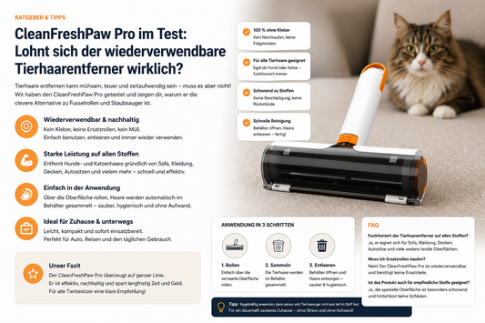 Tierhaare aus Teppich & Möbeln entfernen – Die besten Tipps für Hunde- und Katzenbesitzer