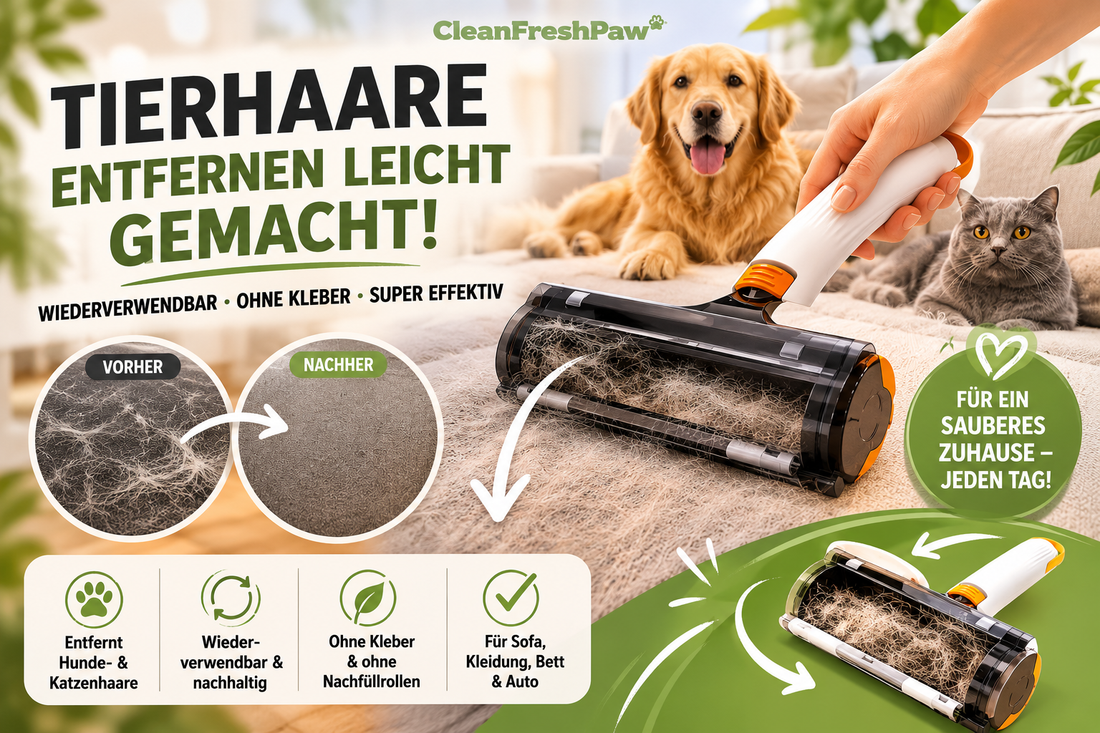 Tierhaare entfernen leicht gemacht – Die beste Lösung für Sofa, Kleidung & Bett